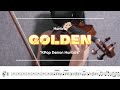 Golden Huntrix KPop Demon Hunters Violin Cover With Sheet Music 