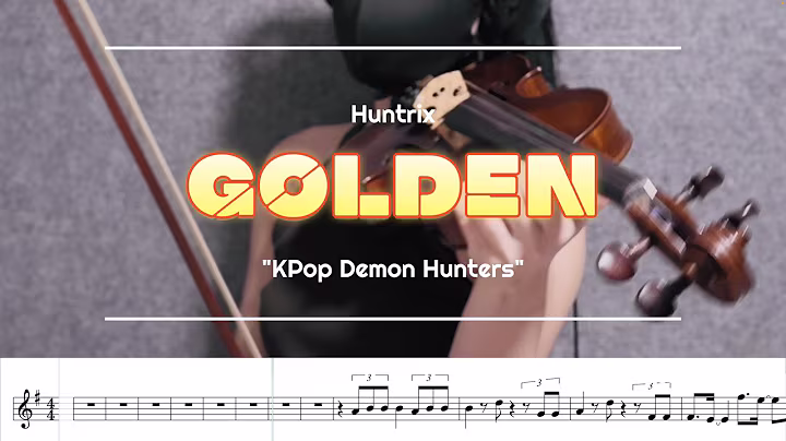 🎻 Golden - Huntrix | "KPop Demon Hunters" (Violin Cover with Sheet Music)