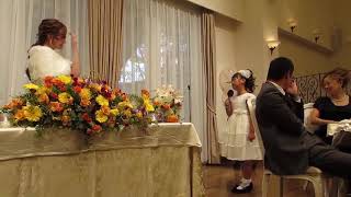 結婚式 姪っこちゃん 乾杯の挨拶 Youtube