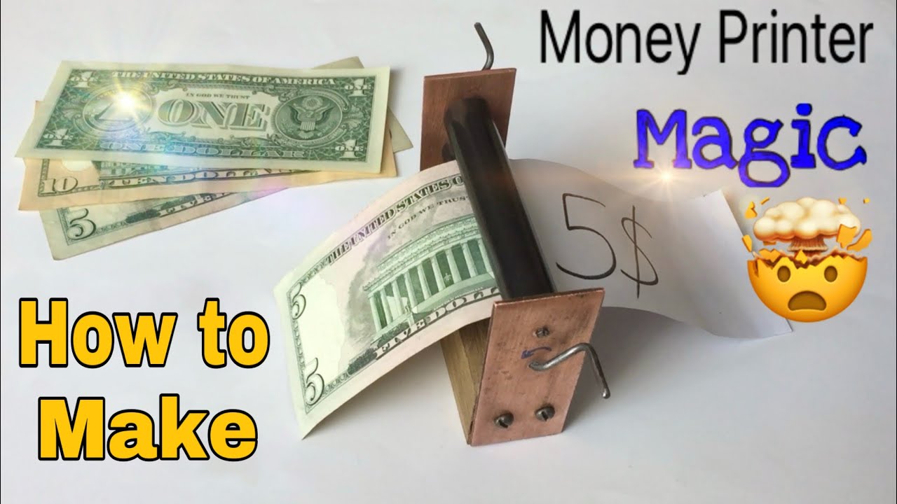 How To Make A Money Printer Machine Easy Way Magic Trick Tutorial Youtube