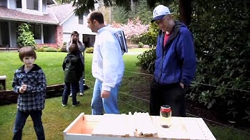 Installing Bees in a Top Bar Hive - 1/3