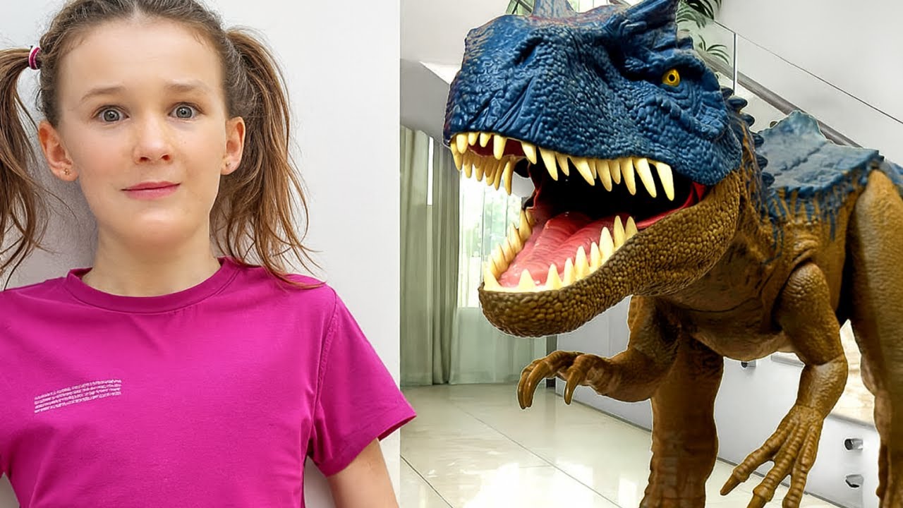 Истории о динозаврах для детей 🦖🏠 | Игрушки-динозавры оживают дома!