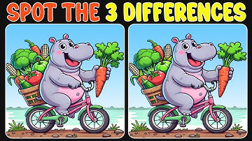Spot the 3 Differences | Exercise Your MIND 🧠 MENTAL Quiz
