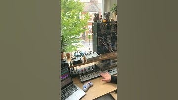 Chill day ☕️🏘️👨🏻‍💻#musicstudio #synthesizer #modularsynth #electronicmusic