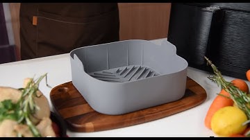 Molde de silicona para freidora de aire cuadrada Bisnie
