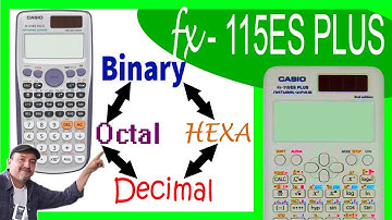 Decimal binary octal hexadecimal calculator ▶ CASIO fx-115ES PLUS✅ Step by step