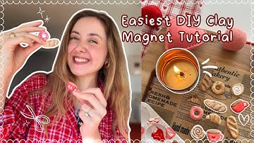 EASY Beginner Friendly DIY Clay Magnet Craft Tutorial | 2025 Step-by-step guide.