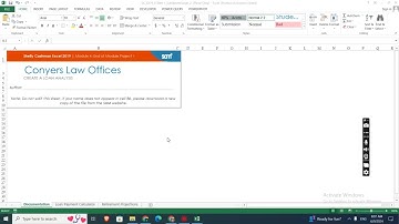 Excel Module 4 End of Module Project 1 Conyers Law Offices | Shelly Cashman #shellycashman