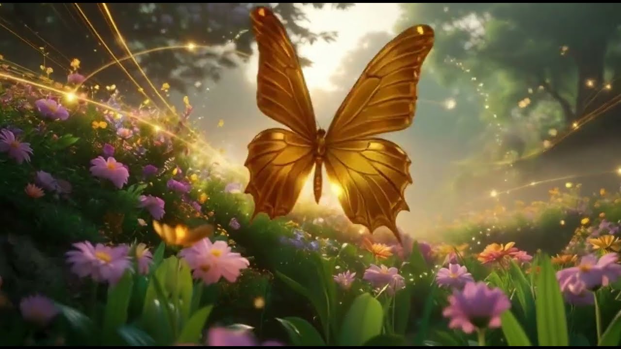 Golden Butterfly of Abundance 🦋 Prosperity Energy | Relaxing Healing Music for Manifestation & Peace
