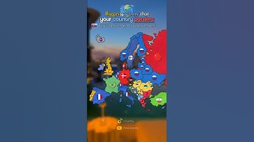 Biggest country that your country borders 🗺 #shorts #maps #mapping #slovakmaps #border