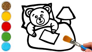 bear drawing and painting fro children art tips for kids