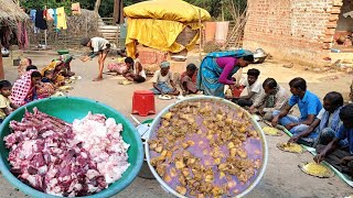 10kg MUTTON CURRY || our grandma & grandpa first time cooking FULL MUTTON CURRY and eating together