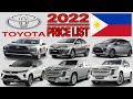 Toyota Car Price List In Philippines 2022