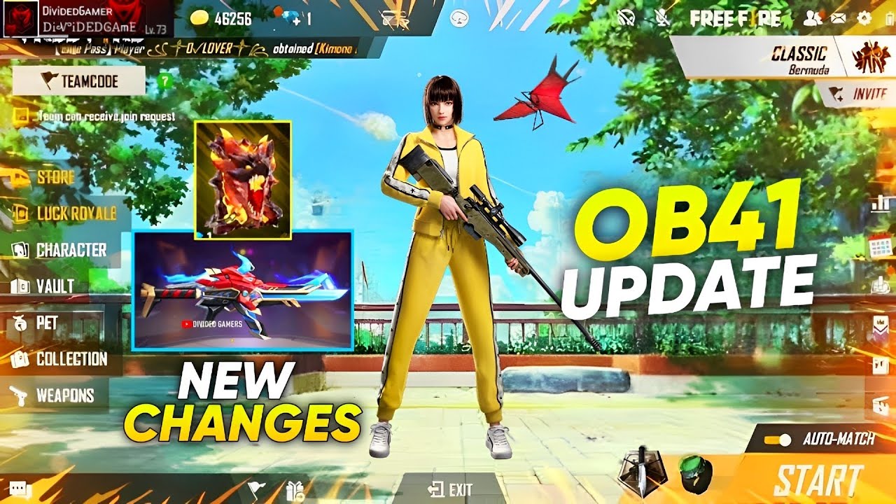 Notas de atualização do Free Fire OB41