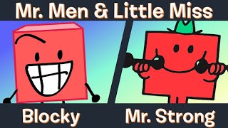 Comparing Bfdi Characters To Mr. Men & Little Miss Characters