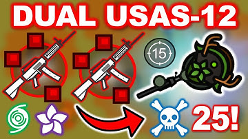 *INSANE* 25 KILLS with DUAL USAS-12! || Surviv.io Pro Gameplay