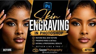 Skin Engraving in Photoshop | Restore Natural Skin Texture Like a Pro (Beginner to Advanced)