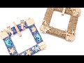DIU Easy Yarn-Wrapped Mini Picture Frames