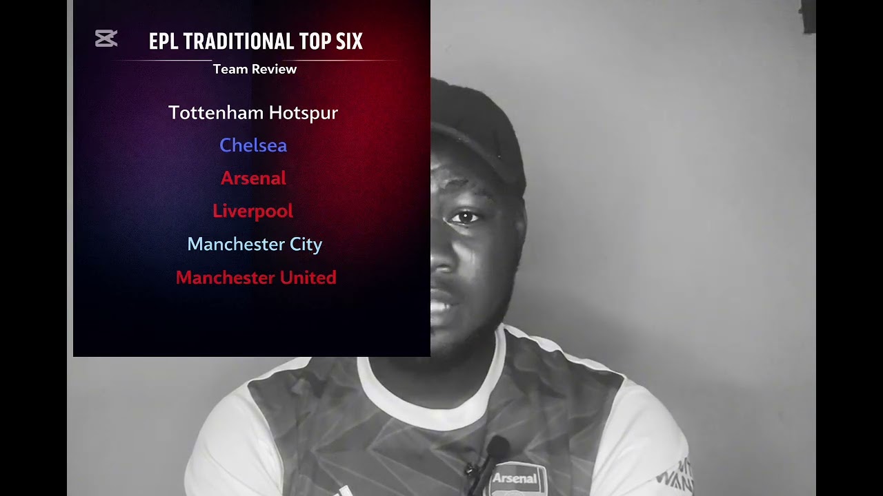 Review of the top traditional top 6 teams in the epl