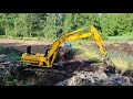 Синий трактор и экскаватор JCB! Возим землю. ЧАСТЬ 13