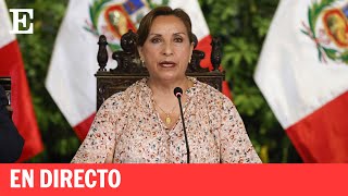 La presidenta de Perú Dina Boluarte da un mensaje en vivo tras protestas | EL PAÍS