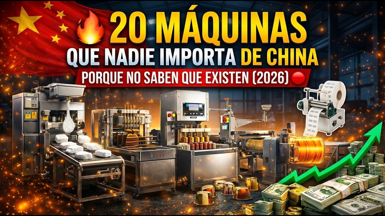 ⁣🔥 20 MÁQUINAS que NADIE importa de CHINA porque NO saben que EXISTEN (2026) 🔴