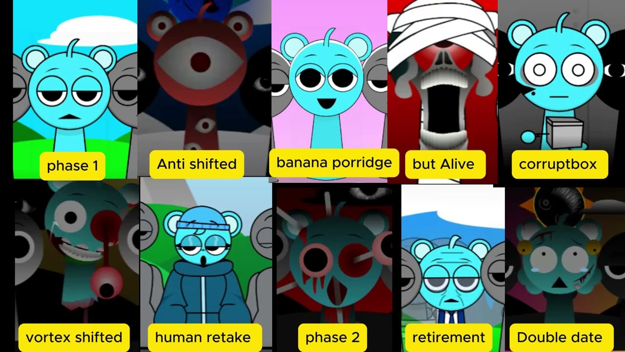 Incredibox Sprunki All PHASES From 1 - 10 #sprunki #incredibox #sprunkimod | Live-10