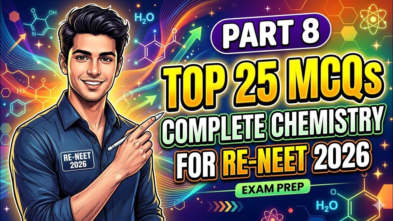 Most important MCQs of chemistry for JEE Mains and RE-NEET 2026 - YouTube
