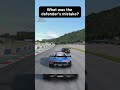 What was the defender's mistake? #granturismo #racing #gaming #gt7