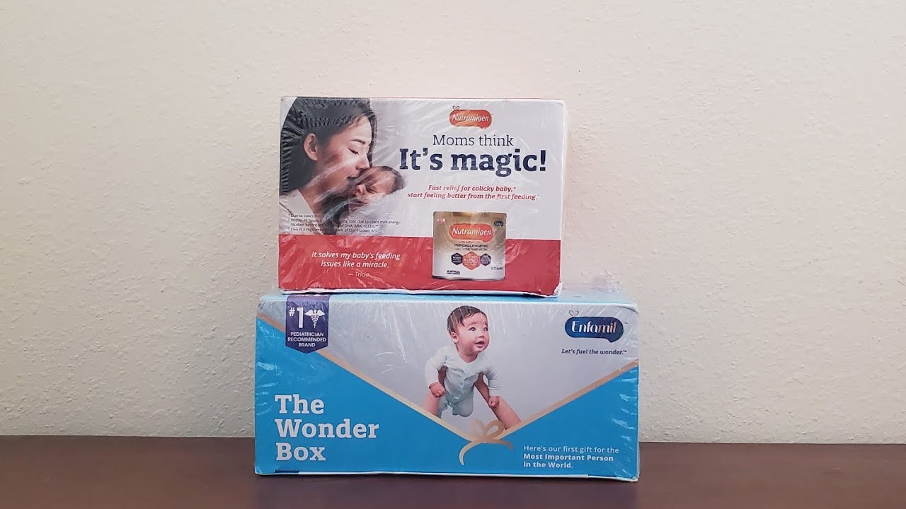 The Wonder Box| Free enfamil baby formula samples unboxing