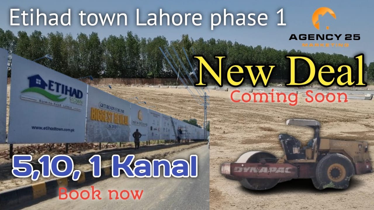 Etihad Town Phase 1 New Deal | Premier Living | Main Raiwind Road Lahore | Residential Plots