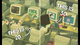 How to transform a 2D illustration into a 3D scene - Blender tutorial