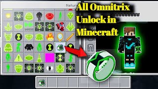 ben 10 Omniverse Omnitrix in Minecraft Ans All Alion Mod Unlock in Minecraft | All Omnitrix Unlock