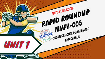 IGNOU MBA MMPH 005 Eenheid 1 Concept van veranderingsmanagement