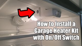 Installing A Garage Refrigerator Kit With Onoff Switch To Keep Refrigerator Cold In A Garage