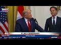 FULL FLAG CEREMONY: President Trump, Dutch Prime Minister Mark Rutte at the White House