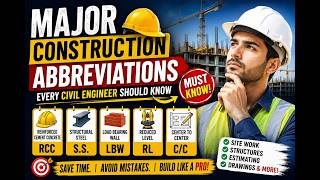 Major Construction Abbreviations Every Civil Engineer Should Know