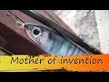 Painting a fishing lure with a sponge Painting a fishing lure with a sponge