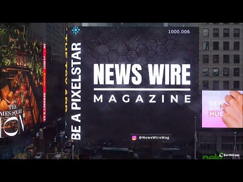 News Wire Magazine Covers on the billboard in Times Square, NY - TSX 4