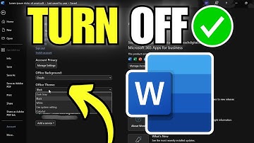 How To Turn Off Dark Mode in Microsoft Word