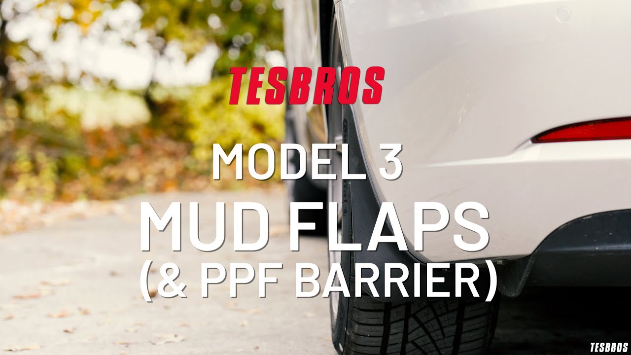 Mud Flaps for Model 3 - TESBROS