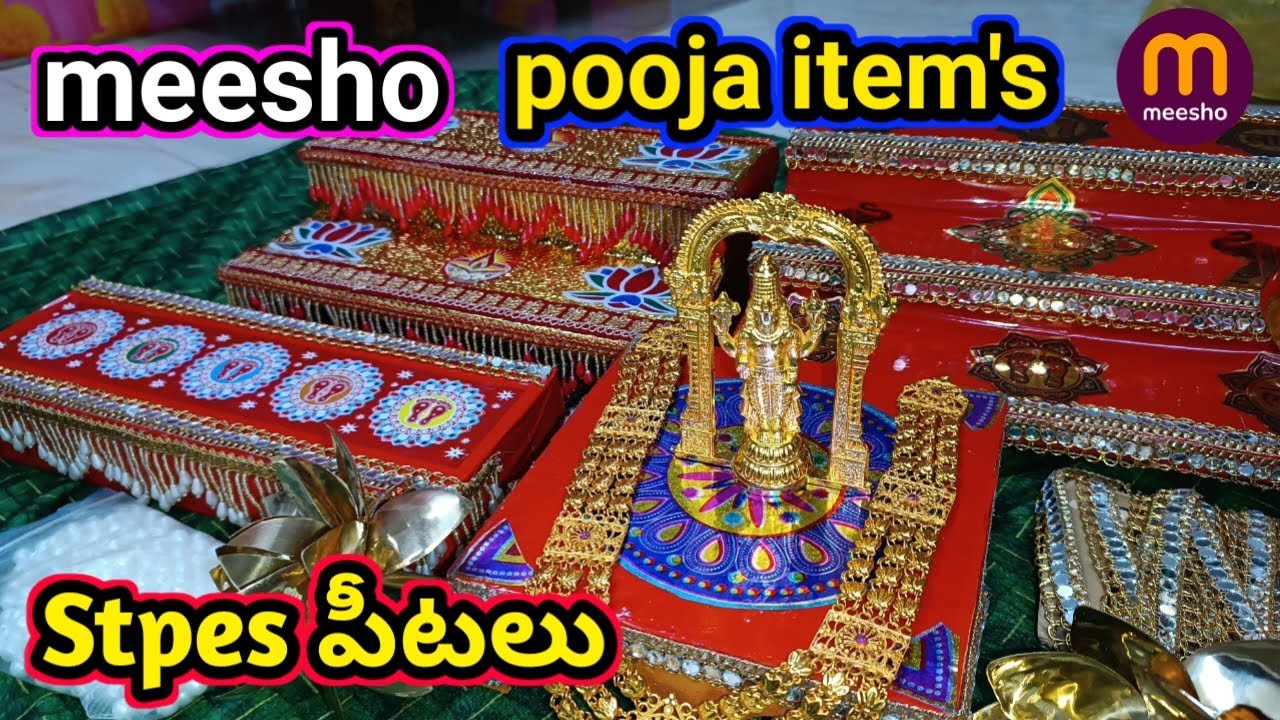 Meesho latest pooja items with price's | meesho pooja items hual telugu | meesho items