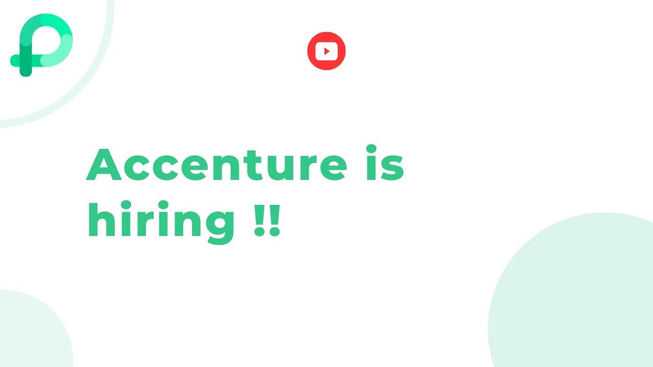 Accenture is Hiring YouTube