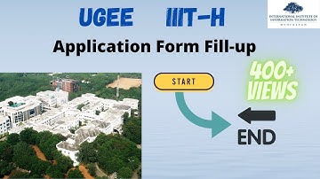 UGEE 2021 IIIT-H Application form Fill up 🤴 || Start to End  #ugee #iiith #2021 #ugee #ms