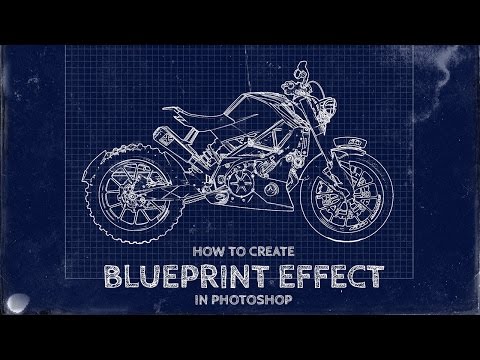 How To Create a Fake Blueprint Effect in Photoshop