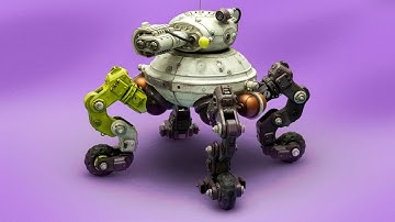 SCI-FI ROBOT Model built from scratch! - DIY Model Making