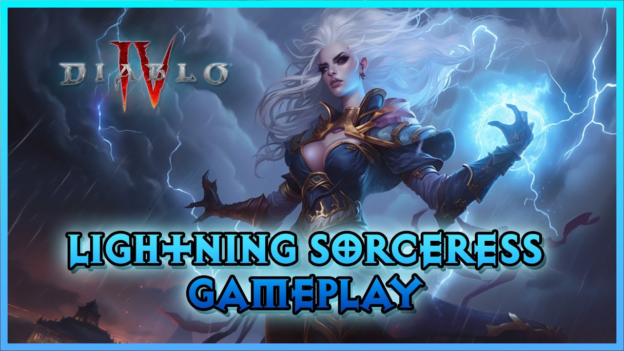 Diablo 4 - Lightning Sorceress Gameplay - YouTube