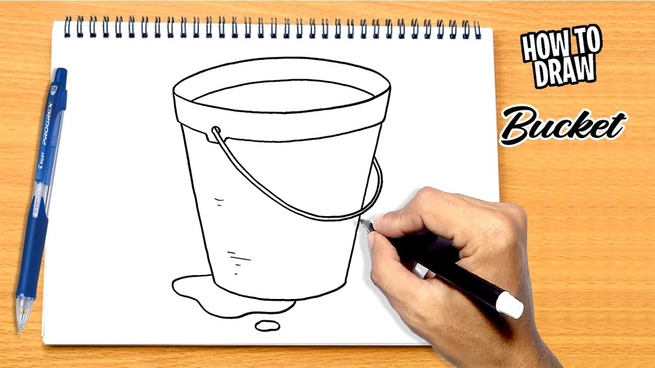 Details 75+ sketch of bucket - seven.edu.vn