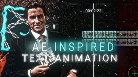 AE INSPIRED TEXTE ANIMATION LIKE RICHY🔥👀#foryou #viralvideo #edit