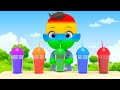 Learn Color with 5 Juice Song 색깔이 변하는 마법? 5가지 색깔 주스 장난감 라임이랑 영어동요 노래불러요 Nursery rhymes